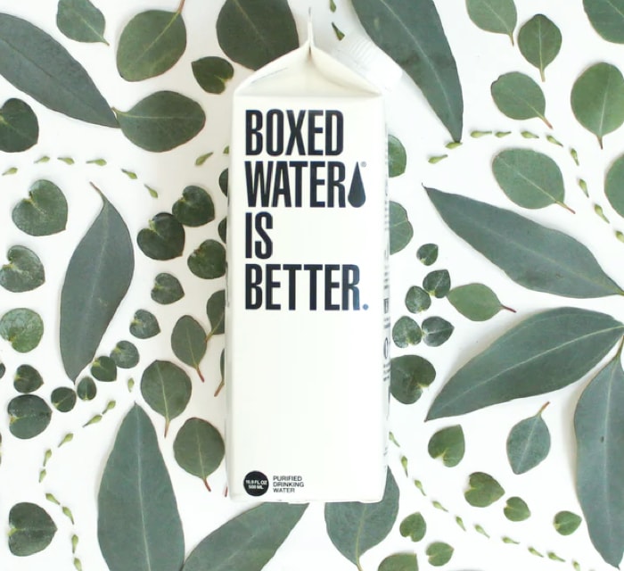 boxed water packaging concept